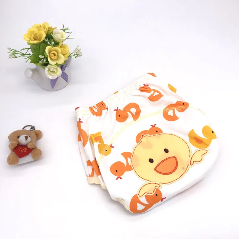 2 шт./Лот Детские тренировочные брюки подгузники многоразовые моющиеся хлопковые