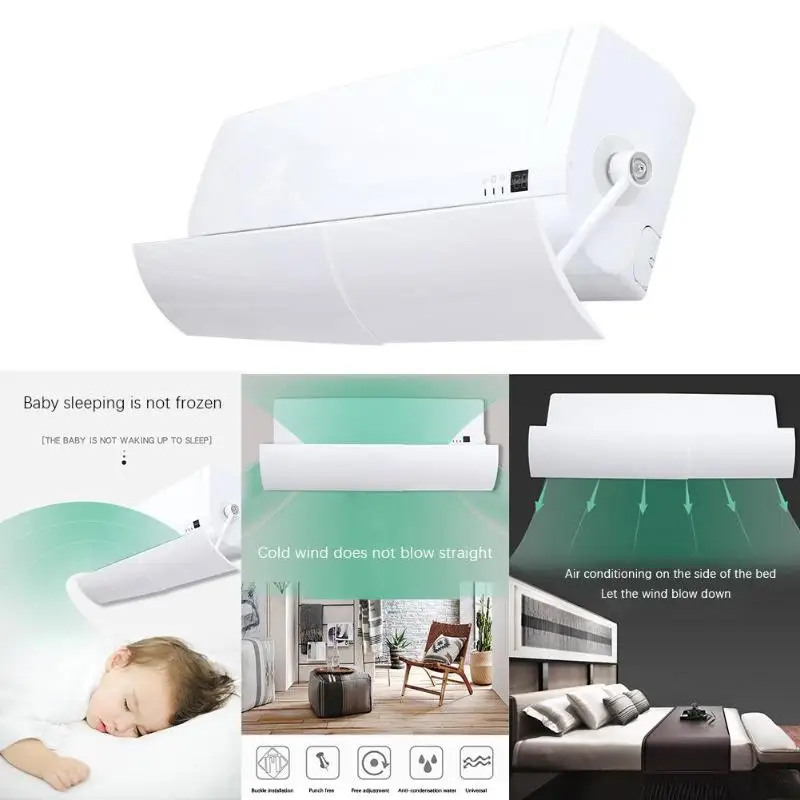 Adjustable Air Conditioner Cover Anti Direct Wind Shield Conditioning Deflector Anti-wind Windshield for Home Office | Дом и сад