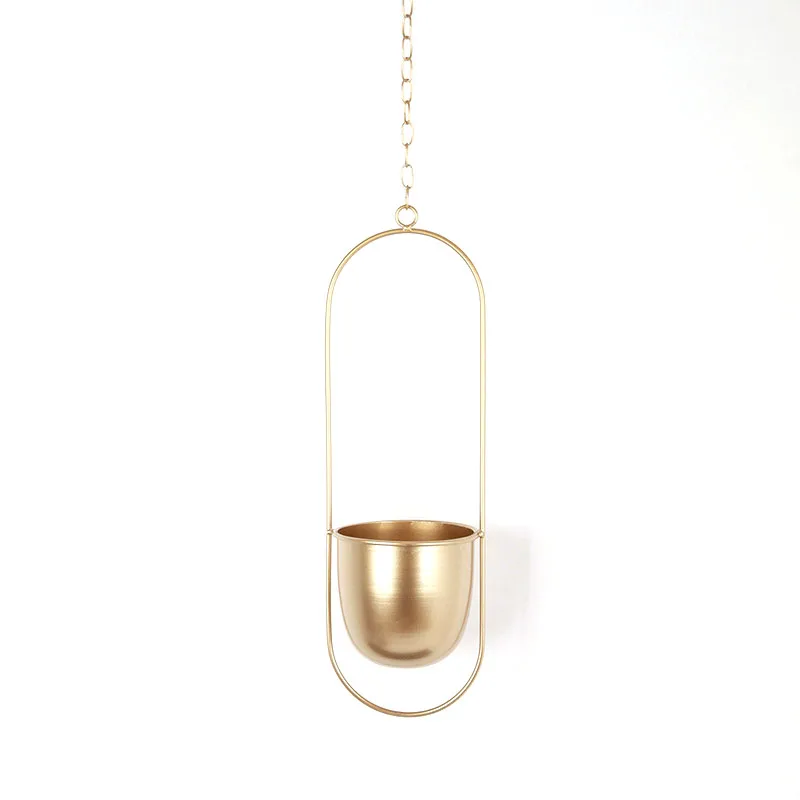 Metal Hanging Pot Plant Hanger Chain Iron Flower Planter Basket Swinging Holder Home Balcony Decor | Дом и сад