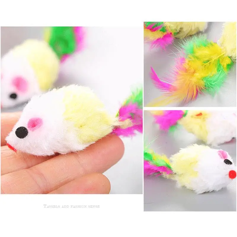 Игрушки для домашних животных кошек случайного цвета Интерактивная игрушка с