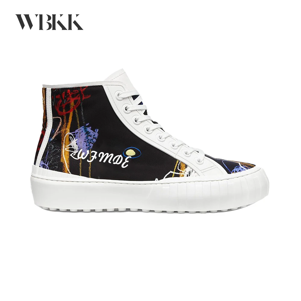 

WBKK 21ss новые мужские Разноцветные нейлоновые высокие кроссовки # wfmd754
