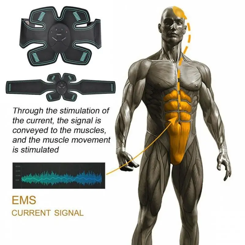 Новый Электрический Фитнес брюшной мышцы пояс ленивый фитнес оборудование дом