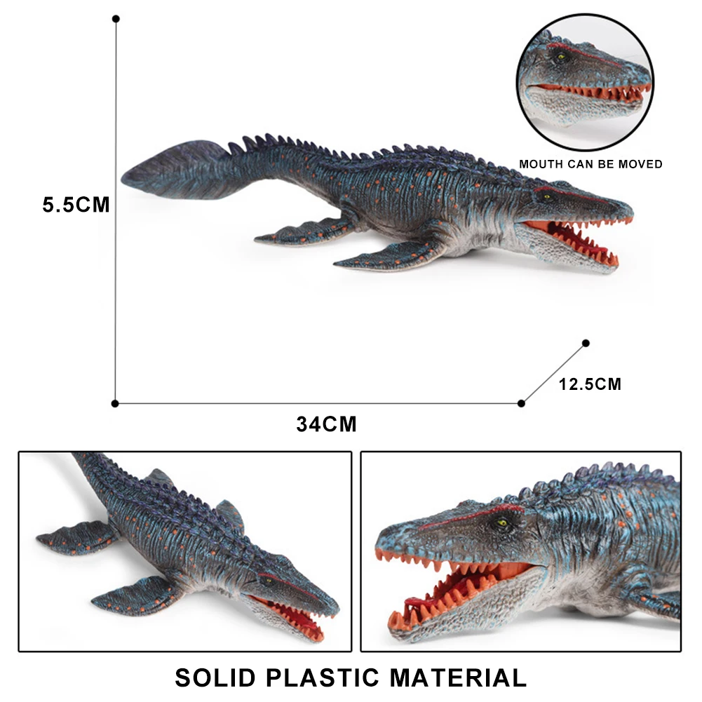 

Static Solid Dinosaur Realistic Figures Lifelike Mosasaurus Dinosaur Model Perfect Toys Decoration For Party Favor Kid Toy Gift