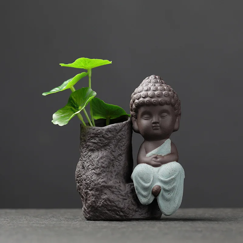 Подарочные Креативные украшения ручной работы керамика Гидропонные вазы Zen Monks