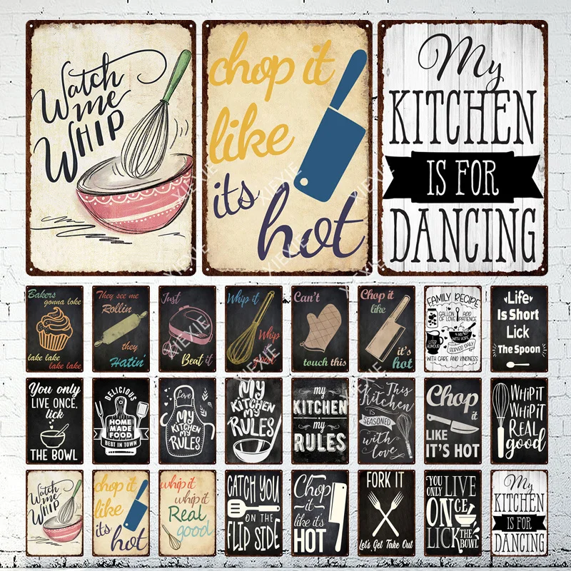 

Винтажный фотопостер, декор-жестяной металлический плакат для ресторана, кафе, кухни, дома, столовой, художественное украшение на стену