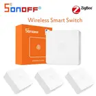 Интеллектуальный выключатель света SONOFF SNZB-01 умный выключатель Zigbee дома переключатели DIY Поддержка одиночныйдвойной Прессдлинные ПрессApp пульт дистанционного управления Управление работает с IFTTT