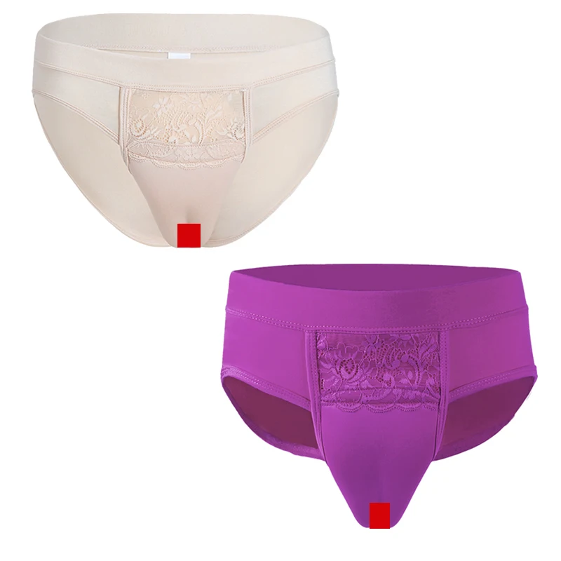 Трусы с подкладкой GAFF нижнее белье женские трусики трансвестита верблюжьим