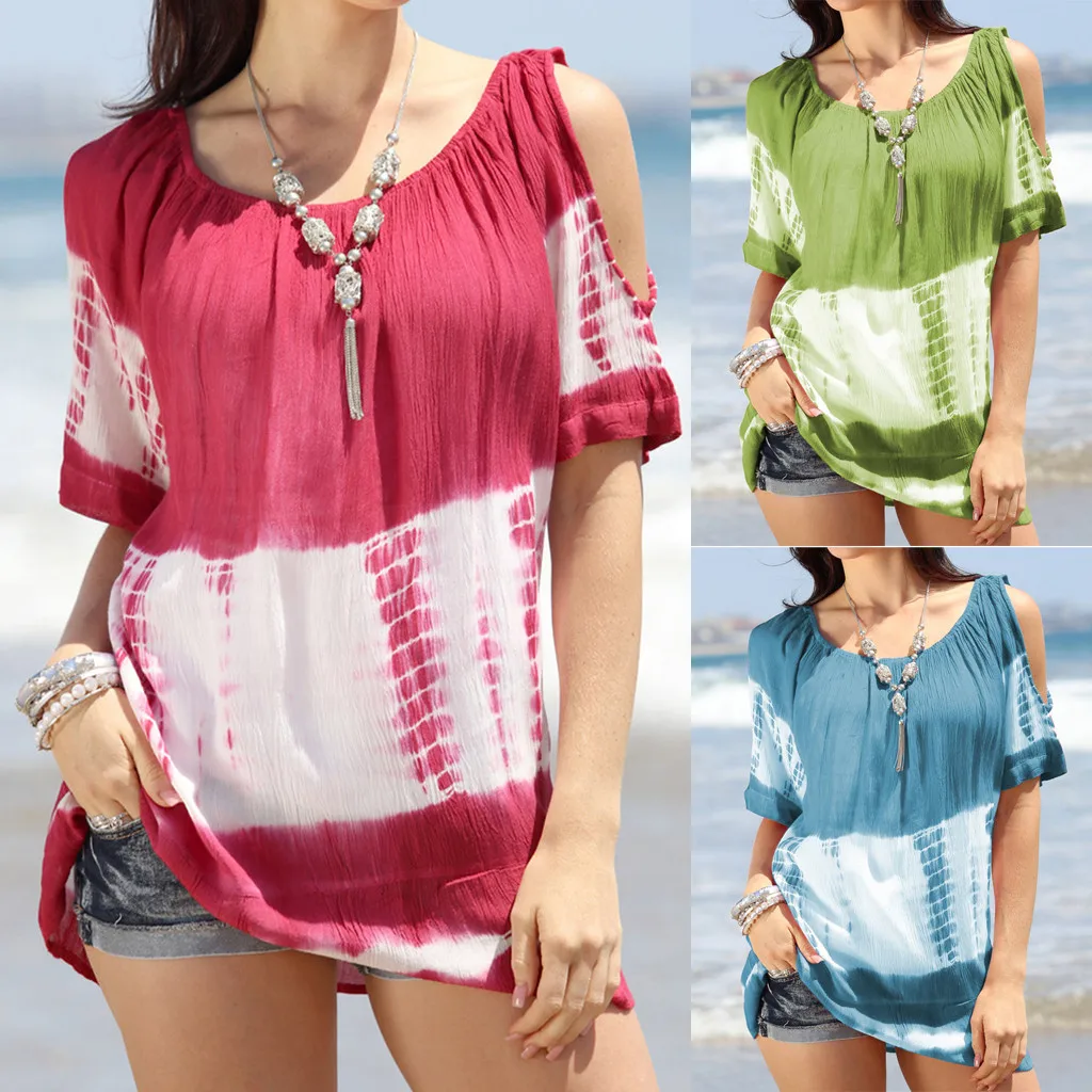 Женская футболка с коротким рукавом круглым вырезом и принтом | одежда