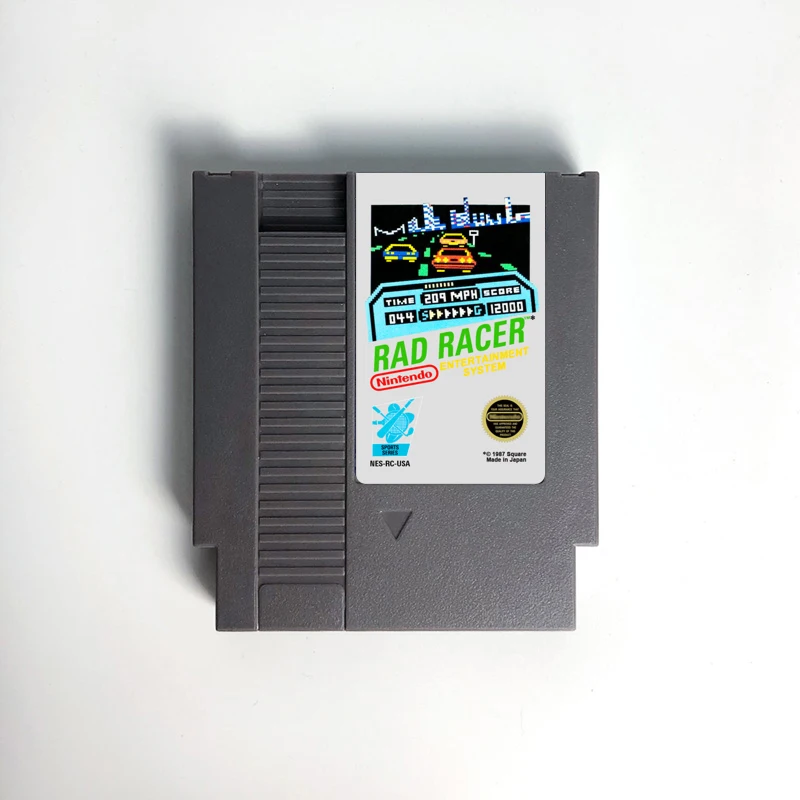 

Rad Racer or Rad Racer 2 Game Cartridge For NES Console 72 Pins
