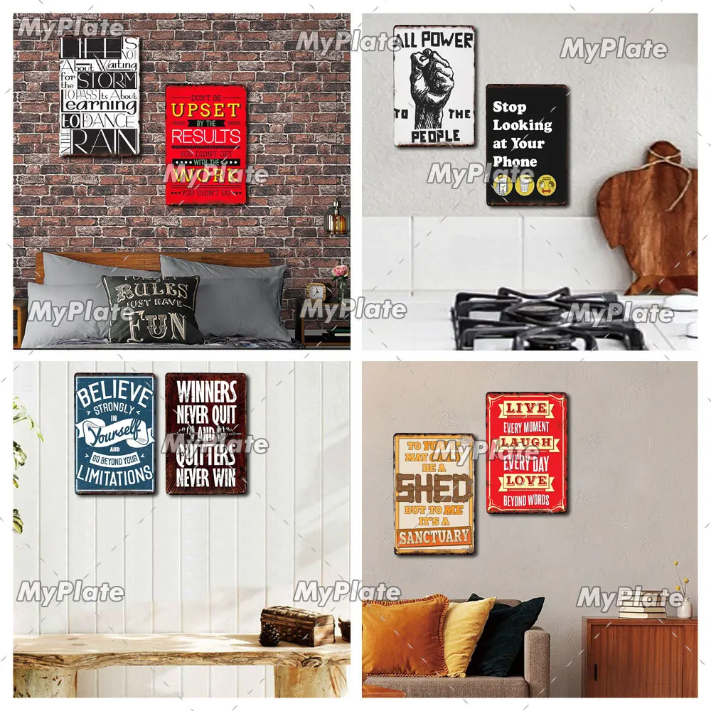 [MyPlate] мощный плакат верный металлический знак винтажный фотографический