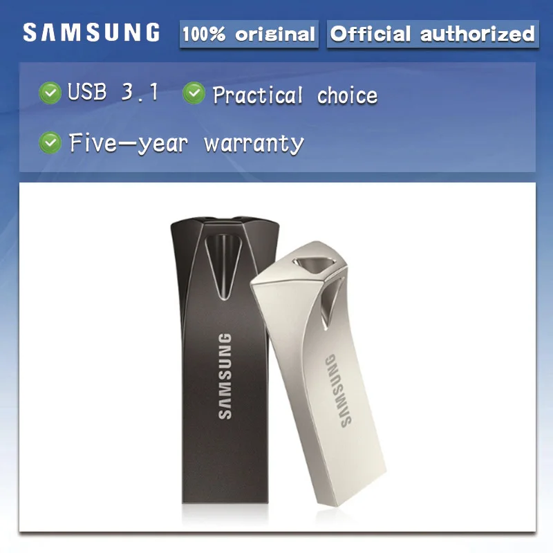 SAMSUNG флэш-накопитель USB бар плюс 32 Гб 64 Гб 128 ГБ 256 USB3.1 флеш-накопитель до 300 МБ/с. pendrive memory USB флэш-диск