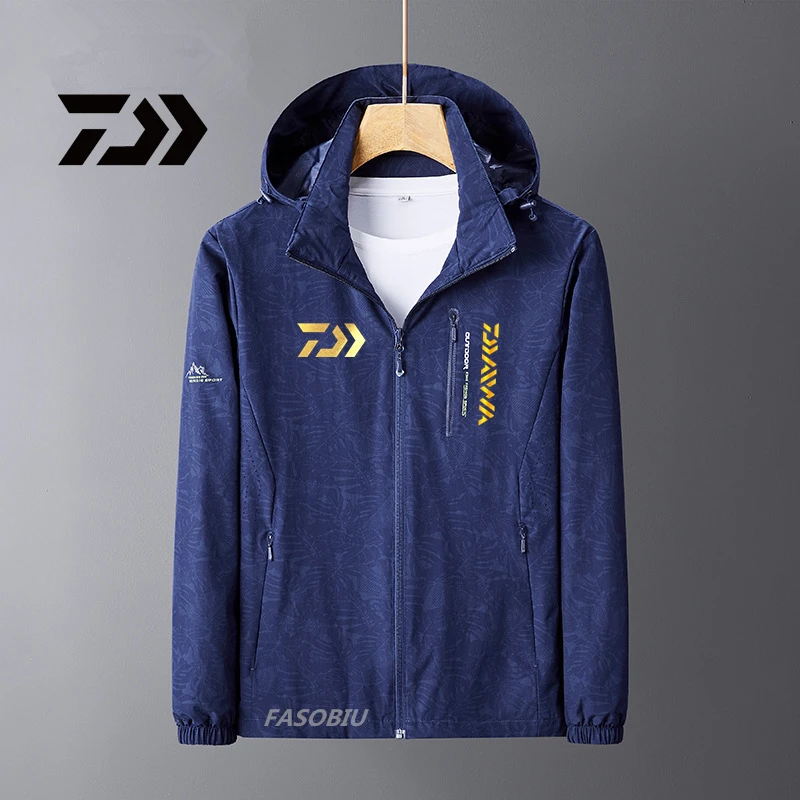 

Daiwa 2021 New Winter Camouflage Fishing Clothes Windproof Fishing Clothing Hooded Outdoor Hiking Plus Velvet Fishing Jacket Man