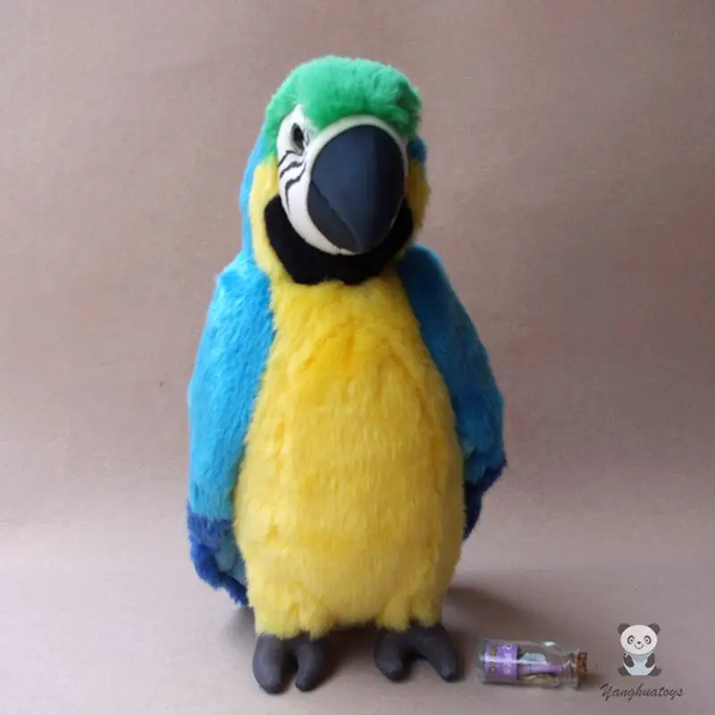 Большой плюшевый попугай синяя кукла-ара искусственная детская игрушка подарки