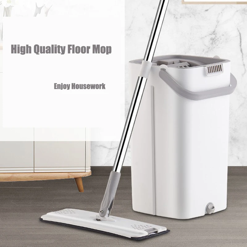 Швабра с ведром вращающаяся швабра магическим напылением для уборки дома и 2020 |