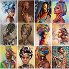 Алмазная 5D картина сделай сам для африканских женщин, алмазная вышивка с полным заполнением, алмазная живопись, мозаика, домашний декор, вышивка крестиком