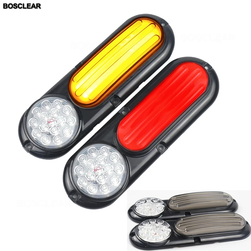 

2X 12-30V 74 LED Waterproof Rear Tail Light Turn Signal Lamp Brake Warning Lights For Truck Trailer Caravans UTE Camper ATV Boat