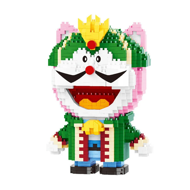 

LP Cat Animal 200518 Anime Doraemon Saudi Arabia King 3D Model Building Blocks Set Mini Diamond Bricks Toy for Boy Children Gift