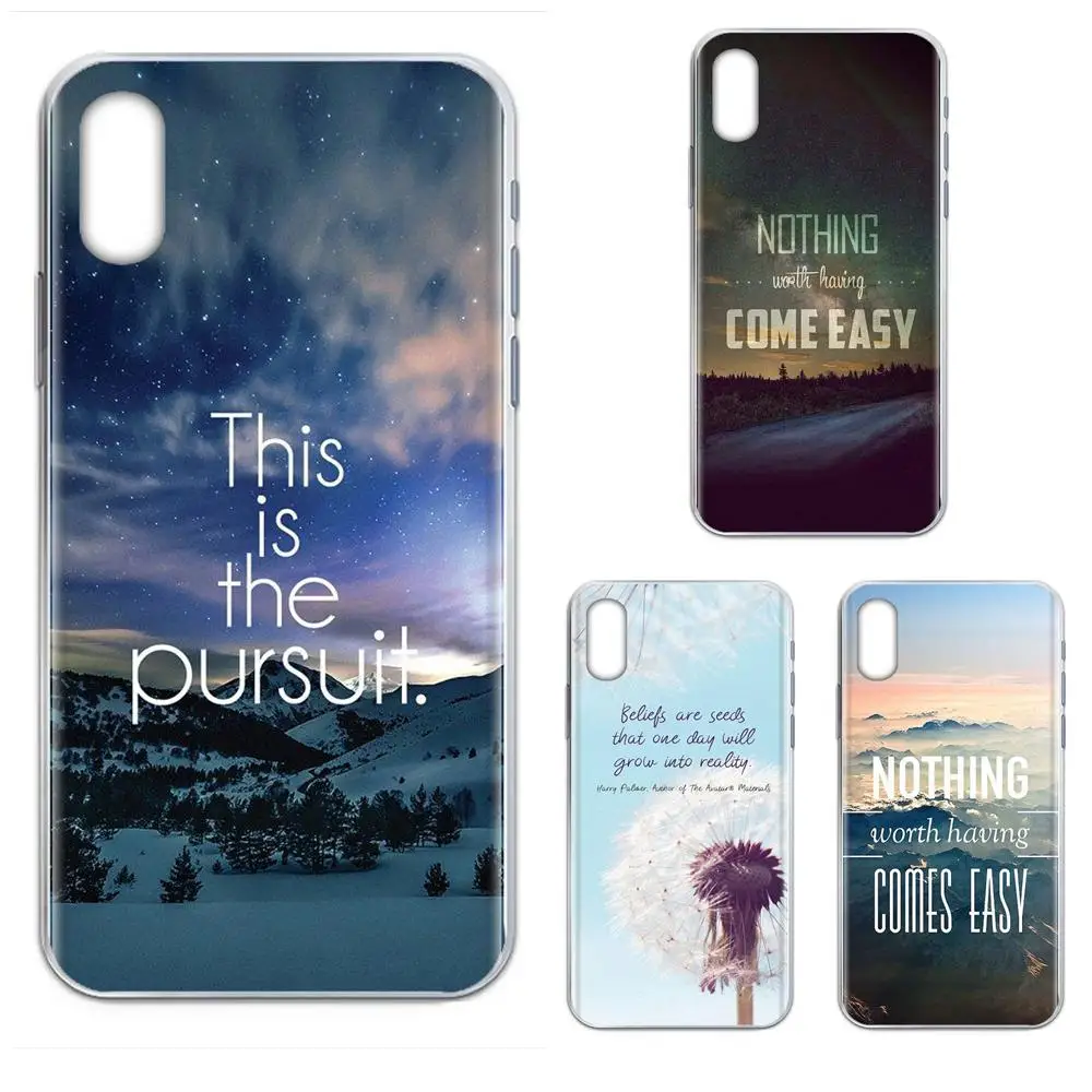 Лидер продаж из ТПУ мотивирующая жизнь цитаты ландшафт для Samsung Galaxy Note 5 8 9 S3 S4 S5 S6 S7