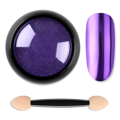 Night charm purple 10 г дизайн ногтей зеркальный пигмент порошок блеск для ногтей Dip порошок розовое золото блестящий хромированный порошок украшение УФ гель лак - Цвет: Night charm purple