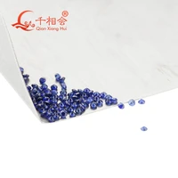 5 50pcs per bag 0 8 3mm round shape natural sapphire stones diy decoration jewelry accessories gifts wholesale loose gemstone