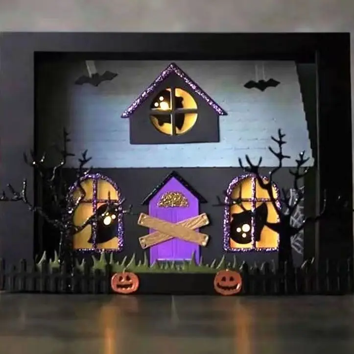 

Хэллоуин металлический Трафаретный вырубной штамп для лазерной резки шаблон тиснением нож из углеродистой стали прессформы Скрапбукинг р...