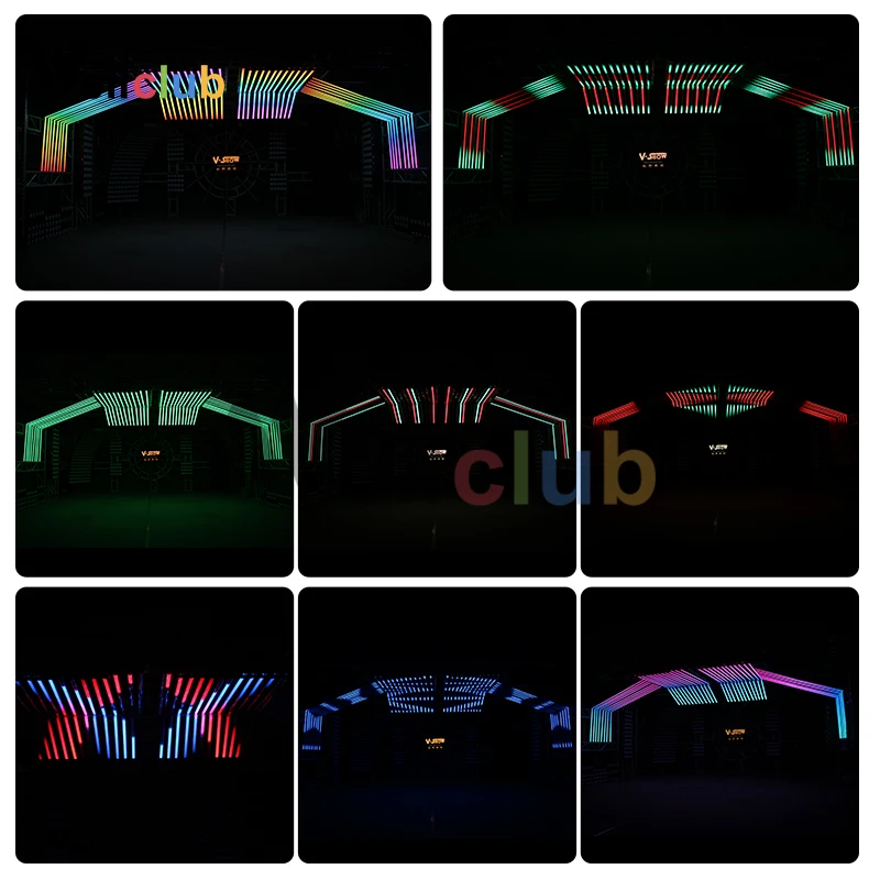 16 шт. с контроллером RGB настенная шайба светодиодная Пиксельная трубка Dmx бар светильник индивидуальное управление пиксельный сценический светильник Dj Бар светильник