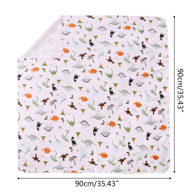 

3 Pcs 90x90cm Baby Pure Cotton Receiving Blanket Newborn Infants Swaddling Wraps L9CD