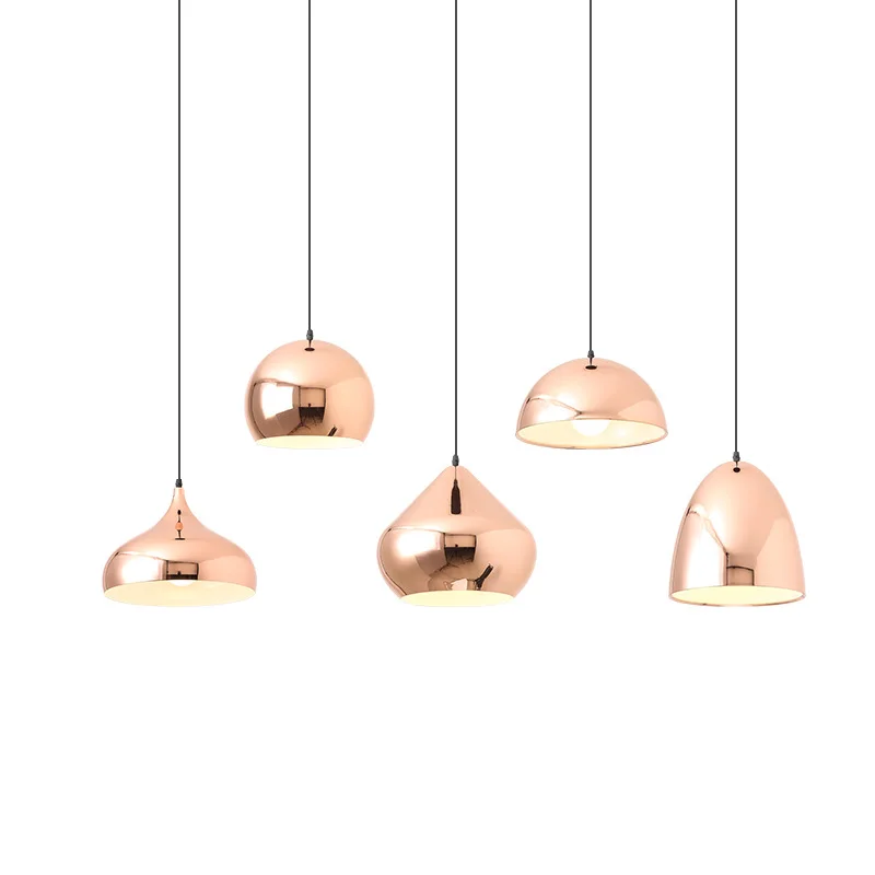 Зеркальный розовый фотосветильник креативный современный потолочный подвесной