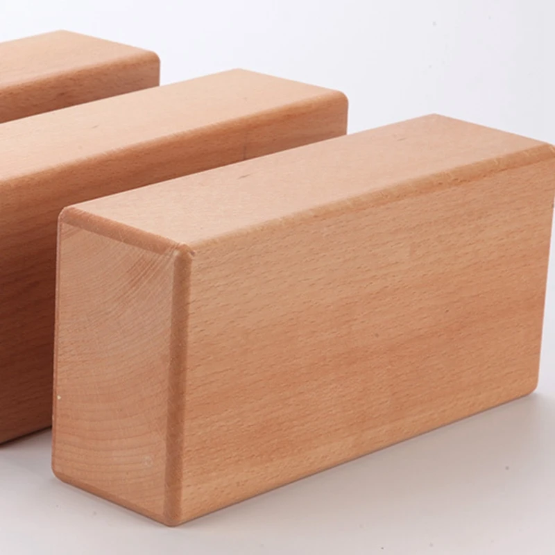 Кирпич для йоги твердая древесина подушка фитнеса бук дерево лошадь пресс камень