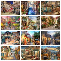 zooya 5d diy diamond painting city landscape diamond embroidery full square drill scenery mosaic rhinestone pictures crafts kit