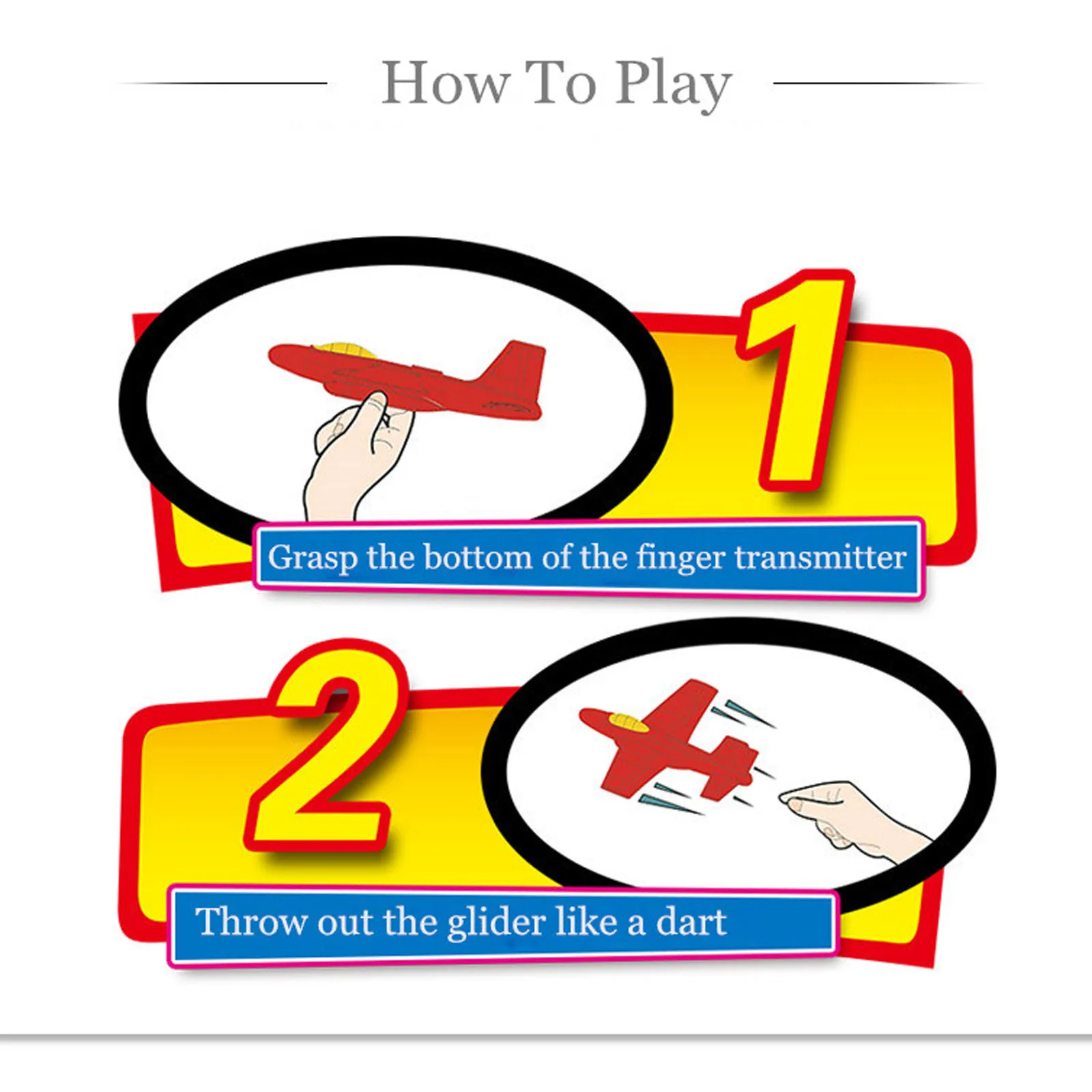 

Foam Throwing Plane Gliding Throwing Maneuvering Airplane Parent-Child Outdoor Toys Outdoor DIY Educational Toy For Children