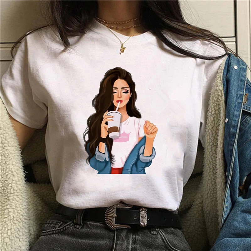 

Women T Shirt Harajuku T-shirt Female Casual Short Sleeve Tops Tee 90s Girls Cute Tees Shirt Graphic T-shirts Women Streetwear