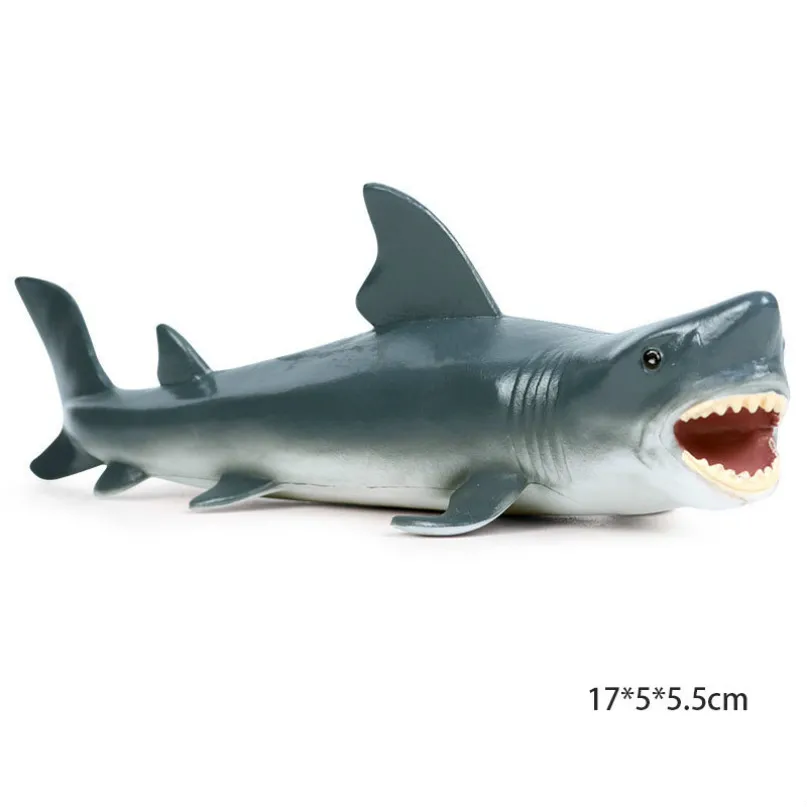 Great White Shark B Морская модель животного; изображение морской жизни, фигурка акулы, развивающие животные океана, игрушка для детей, Декор, подарок - Цвет: Great White Shark B