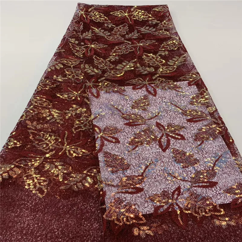 

Madison African Sequins Lace Fabrics 2021 High Quality Lace Nigerian Tulle Lace Fabric Bride French Net Lace Fabric Dress