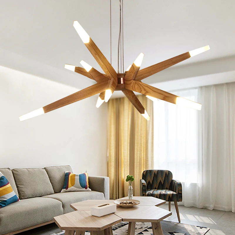 Modernas luces colgantes para comedor современный приостановление деревянные подвесные