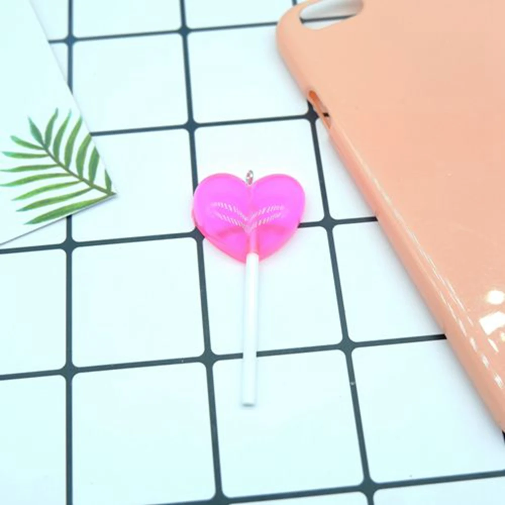 Милый Набор подвесок в форме сердца и леденца Подвески для изготовления женских