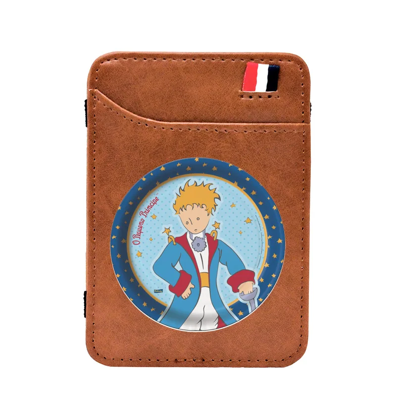 

little Prince Design Digital Printing Leather Magic Wallets Men Women кошелек мужской кожа Credit Card Short Money Clip Glift