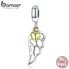 Шарм-подвеска из серебра 925 пробы, с перьями и крыльями