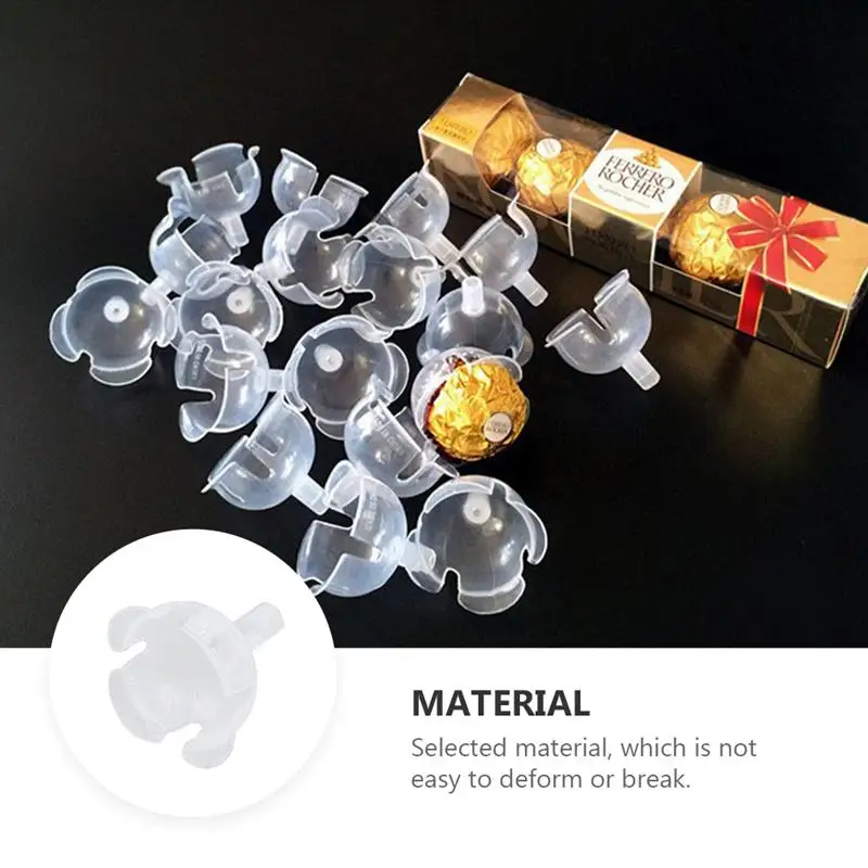 36/50pcs Chocolate Ball Holder Case Flower Candy Bouquet DIY Fixed Base Of Decorative Chocolates With Flowers |