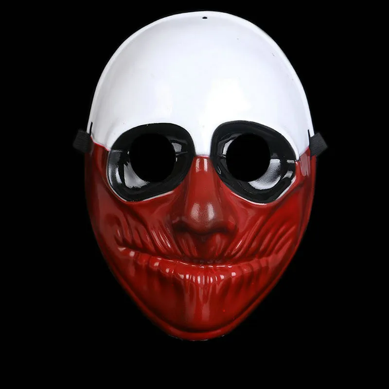 1PC Wholesale PVC Halloween Mask Scary Clown Party Payday 2 for Masquerade Cosplay Horrible Masks|Маски для вечеринки| |