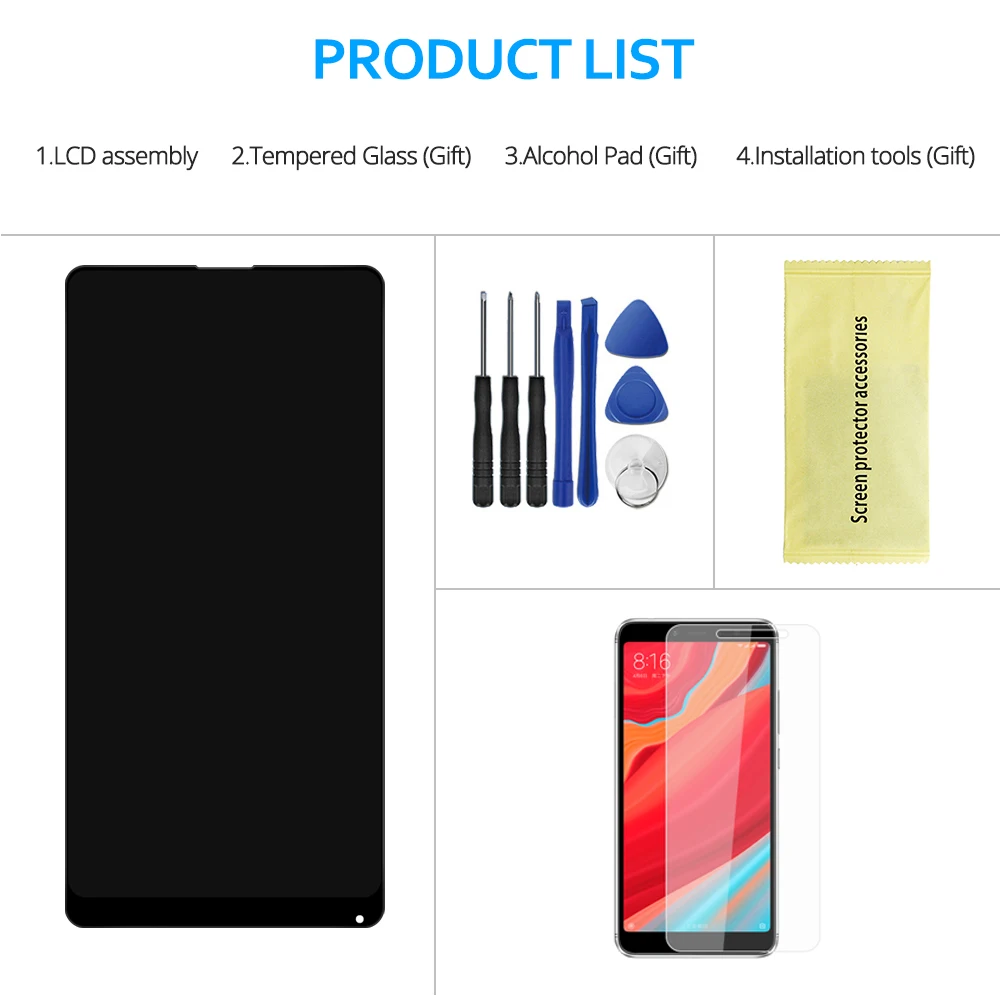 Оригинальный полноэкранный дисплей 5 99 дюйма для XIAOMI Mi Mix 2S сменный сенсорный ЖК