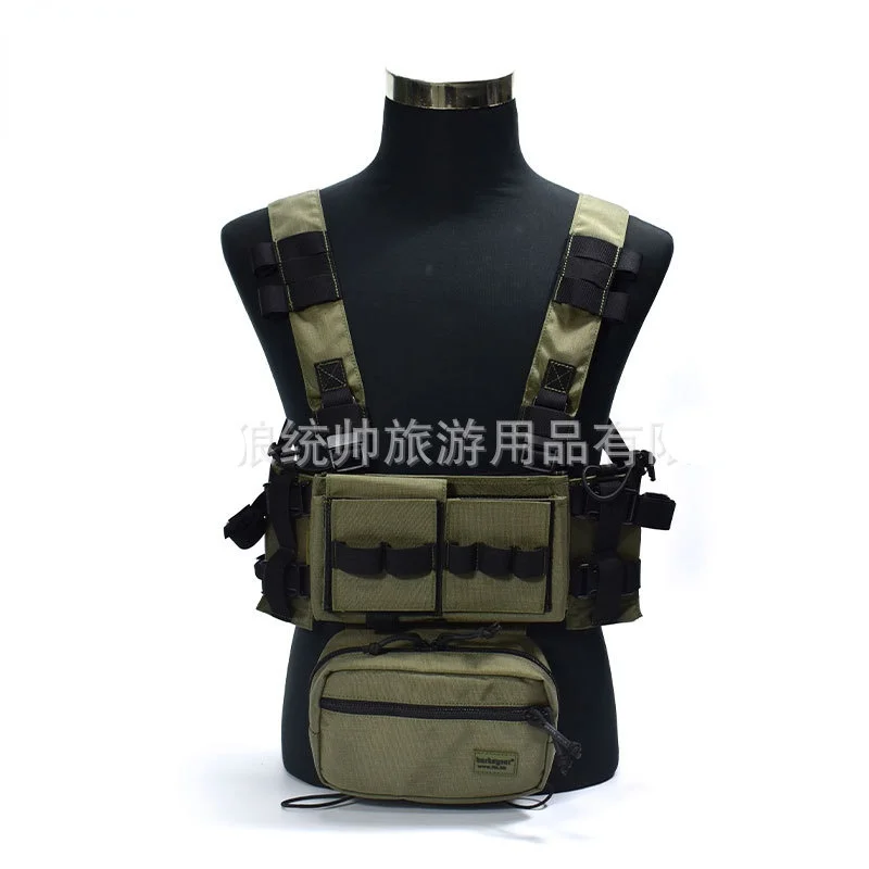 

Military fans eat chicken wargame lightweight MK3 vest tactical chest hanging without MOLLE breast board