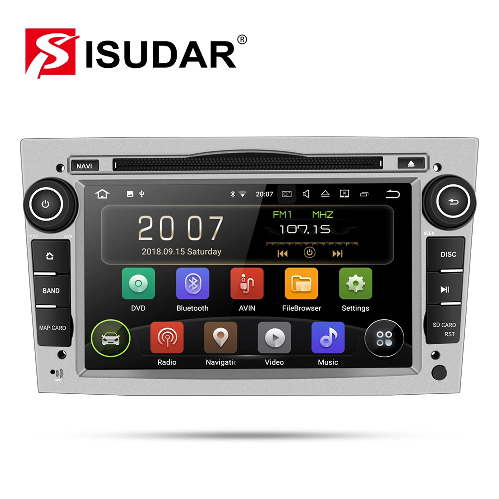 Isudar автомобильный мультимедийный плеер gps Android 9 2 Din DVD Automotivo для OPEL/ASTRA/Zafira/Combo/Corsa/Antara/Vivaro радио FM DSP DVR