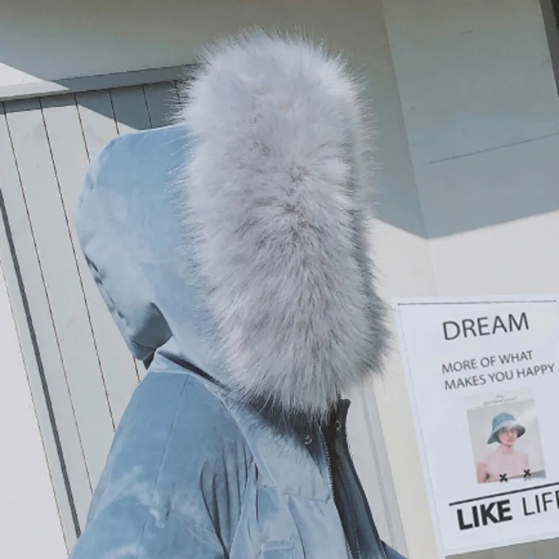 Длинное корейское стильное вельветовое толстое пальто свободного размера плюс