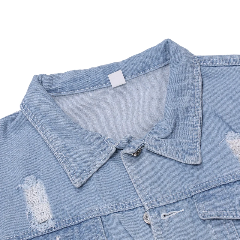 

Short denim jacket, slim, casual, retro denim coat, men's hip hop blazer, streetwear