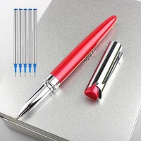 new metal roller pen luxury ballpoint pen for business gifts writing office school supplies 5pcs 0 5mm refill stationery