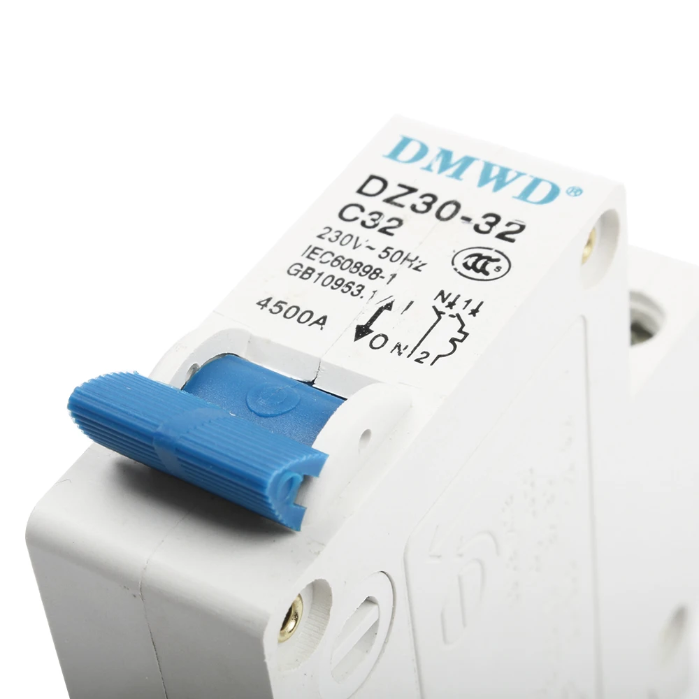 DMWD ДПН мини-DZ30-32 1P+ N 10A 16A 20A 32A 220 В 230 В 50 Гц 60 Гц УЗО-выключатель RCBO мини-автоматический выключатель RCCB