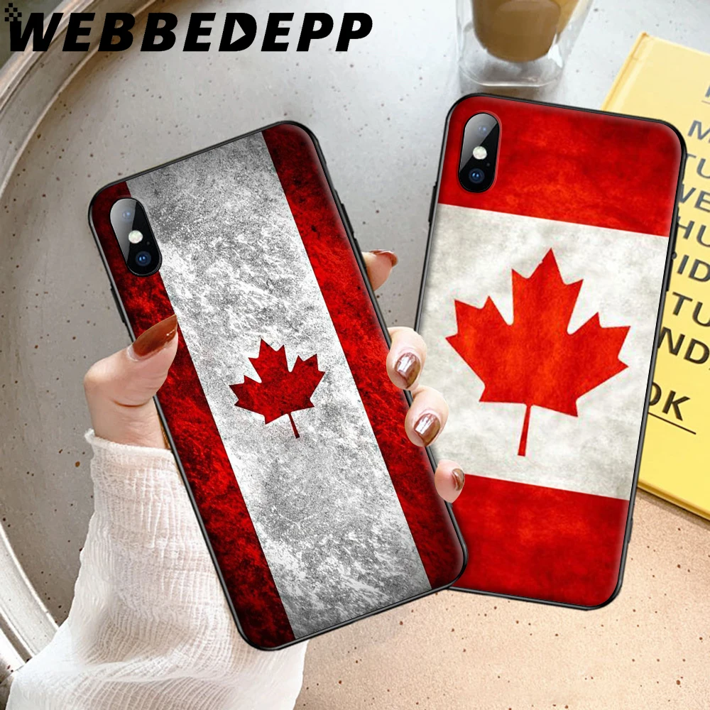 Canada Flag Maple Leafs Soft Case for iPhone 5 5S 6 6S 7 8 Plus X XS 11 Pro MAX XR Cover |