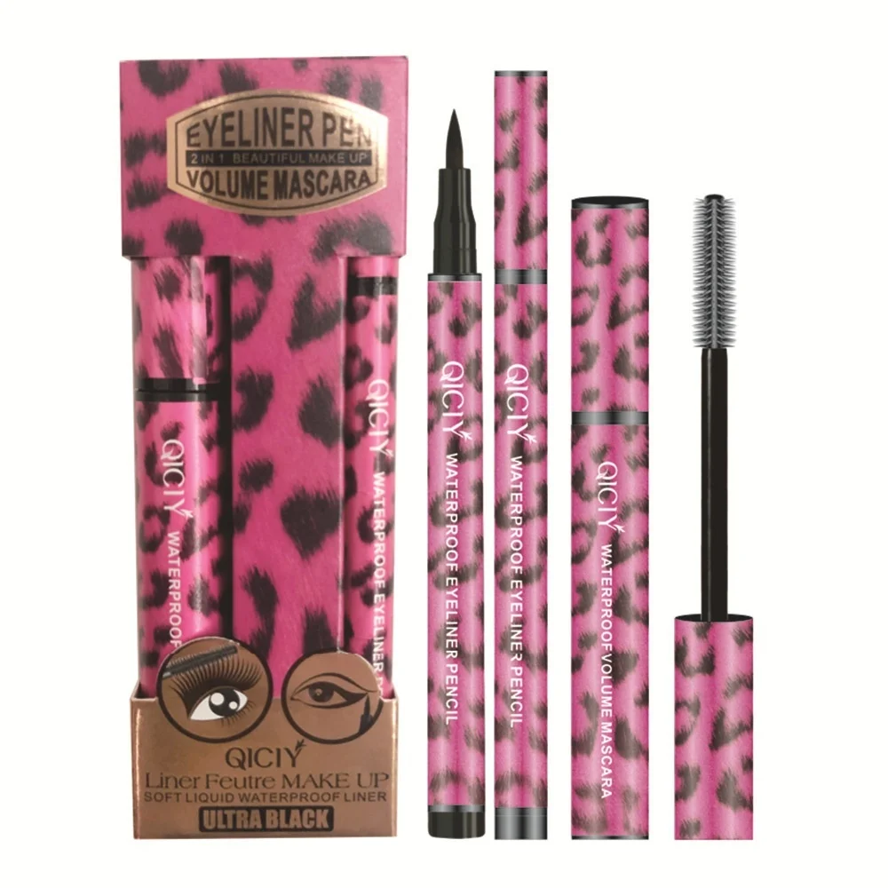 Жидкая подводка для глаз ручка + водостойкая тушь Набор косметики Новый бренд