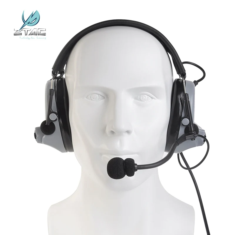 

Z Tactical Comtac II Softair Headset Noise Reduction Military Aviation Earphone Ztac Comtac 2 Airsoft Headphones Z041